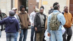 Migranti protesta